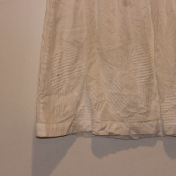 Theory White Zipper A-Line Mini Skirt Women Size 12 - Picture 4 of 9